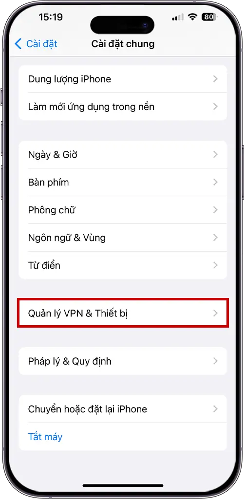 Quản Lý Thiết Bị